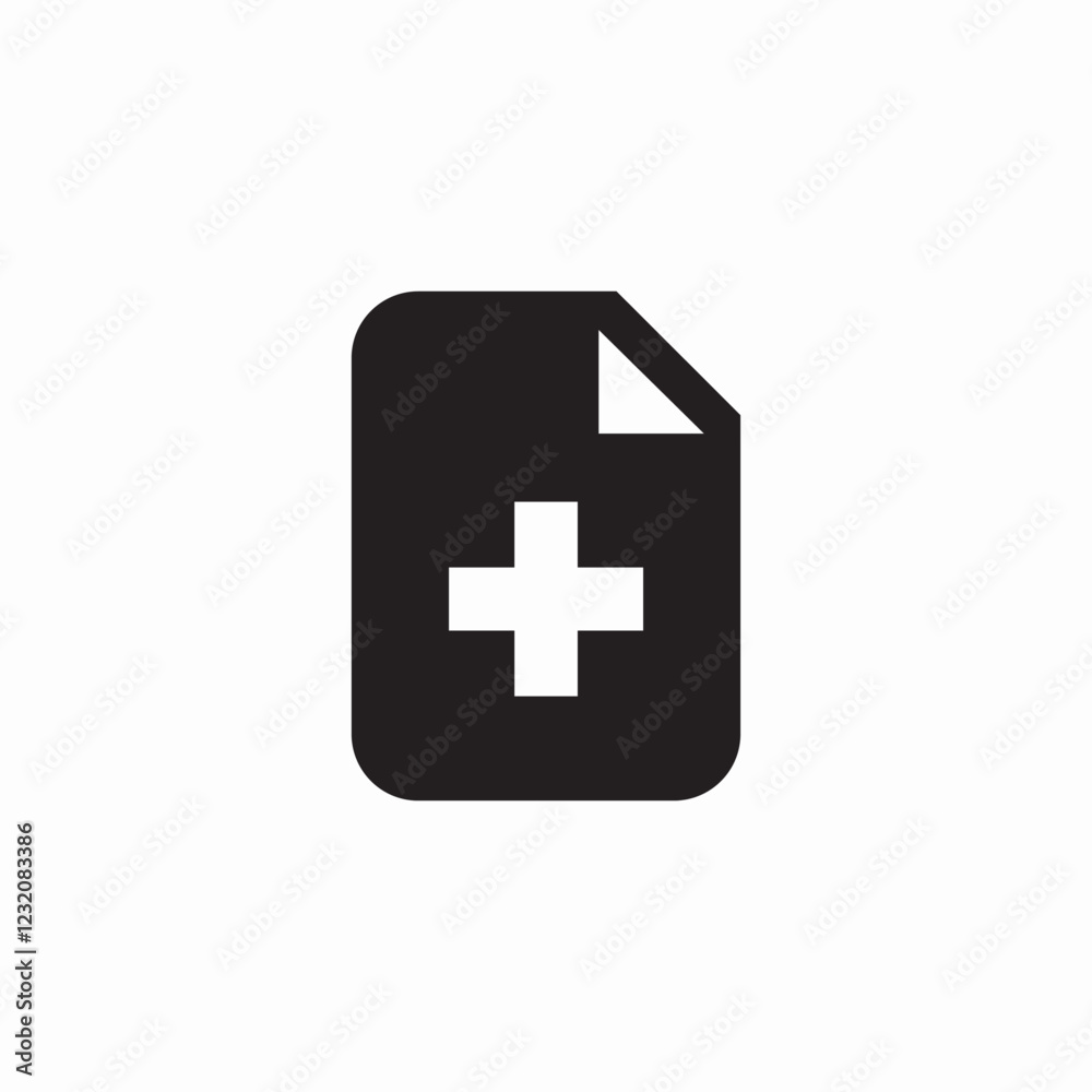 medical file icon sign vector medical file icon sign vector