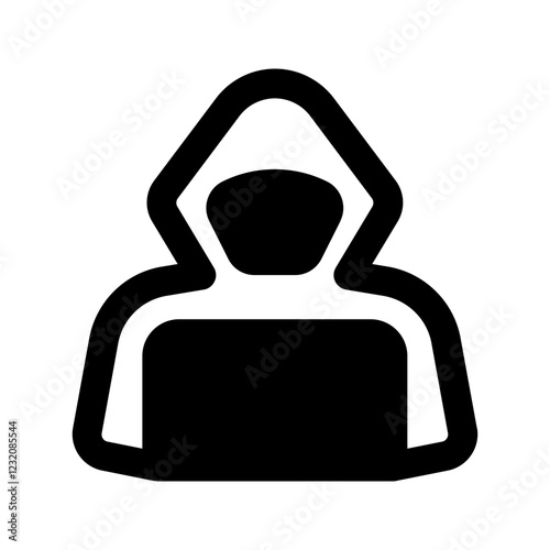 hacker glyph icon