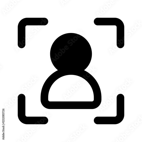 target audience glyph icon