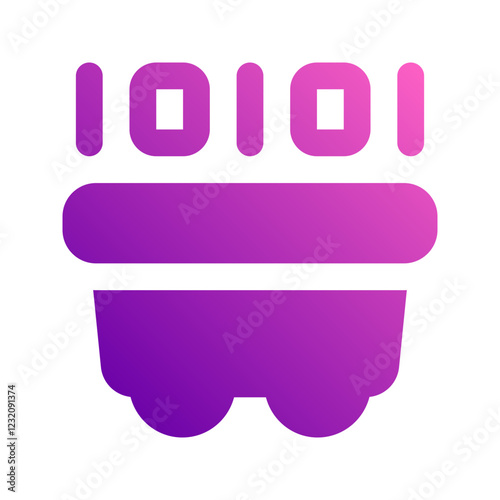data mining gradient icon