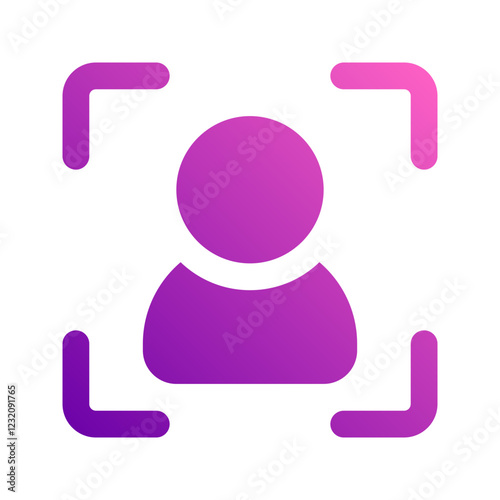 target audience gradient icon