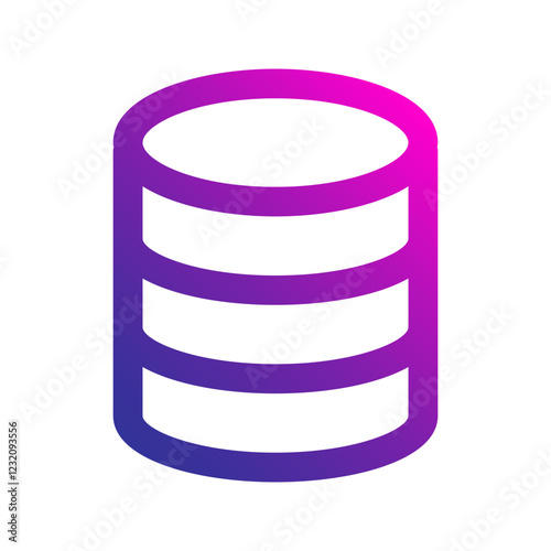 database gradient icon
