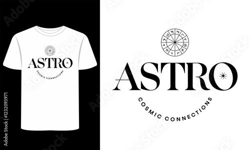 Zodiac T-Shirt Art & Celestial Prints vector clipart graphic sign