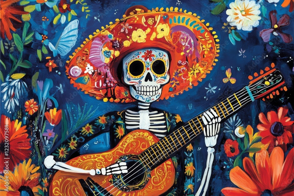 Day of the Dead Celebration Skeleton Art Day of the Dead Celebration Skeleton Art