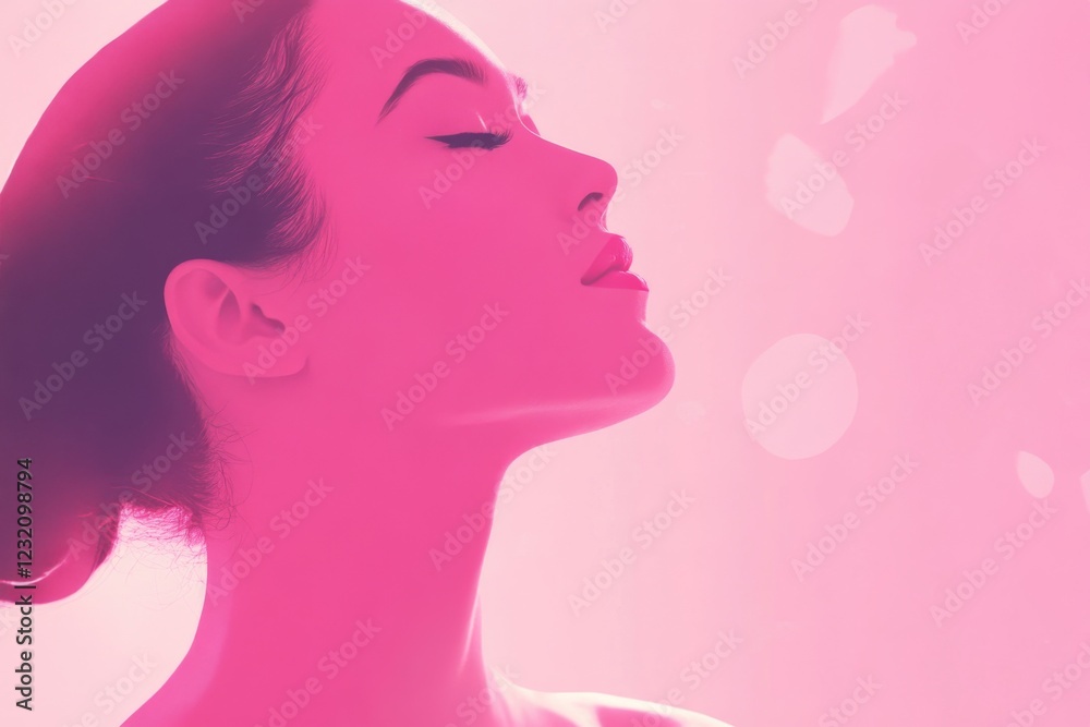 Elegant Woman in Pink Tones Elegant Woman in Pink Tones