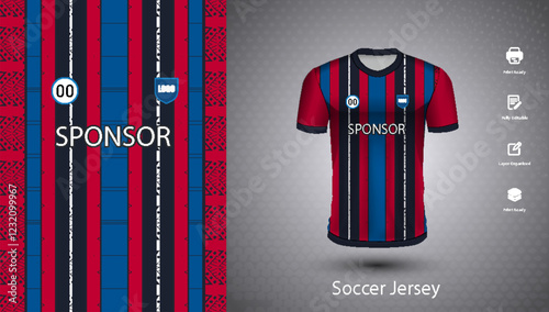 Soccer jersey design for sublimation