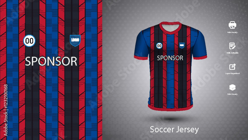 Soccer jersey design for sublimation