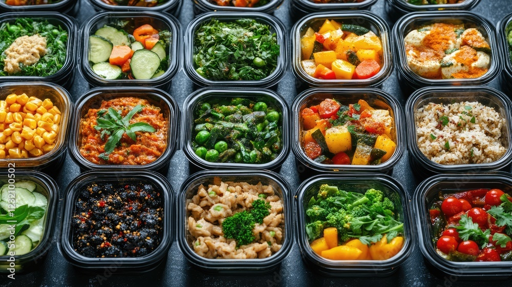 A collection of weight-conscious meal preps featuring collagen-rich foods. A collection of weight-conscious meal preps featuring collagen-rich foods.