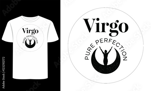 Zodiac Art & Celestial T-shirt Prints vector clipart graphic sign