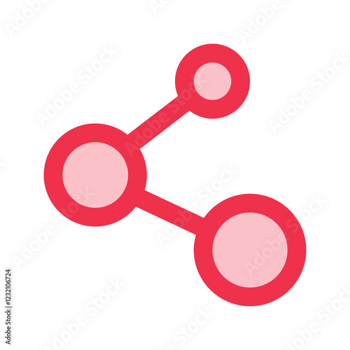 connection outline fill icon