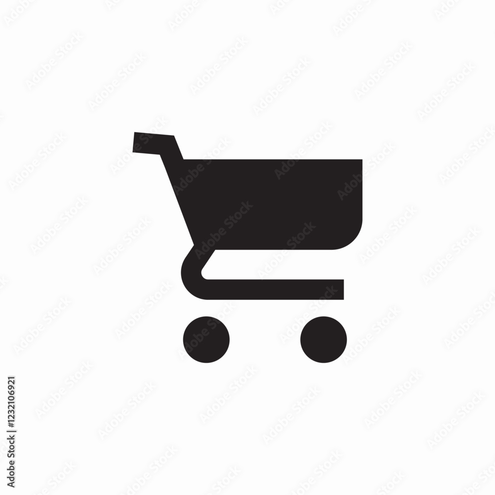 cart shopping icon sign vector cart shopping icon sign vector