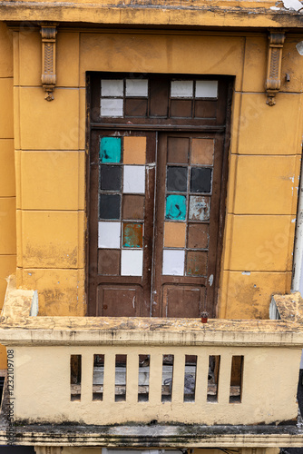 Old building around the Joao Goulart viaduct in the center of the city of Sao Paulo, Brazil photo