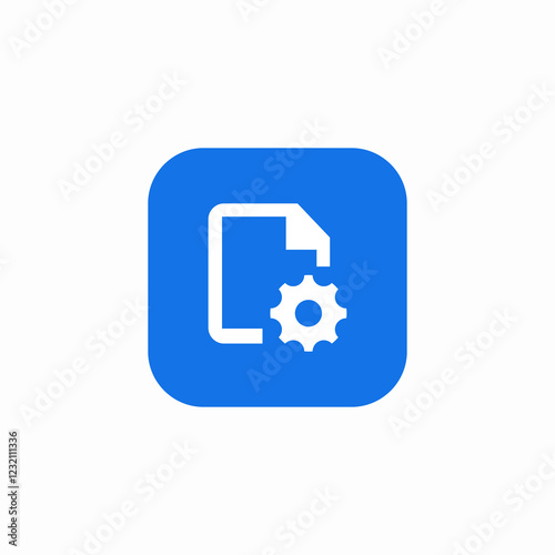 file settings modify icon sign vector