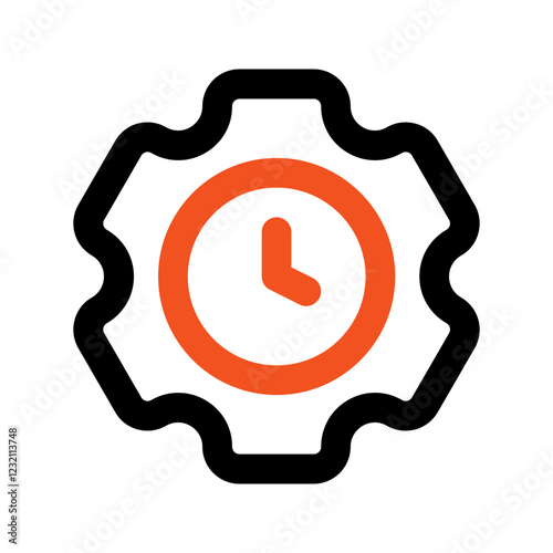 efficiency outline color icon