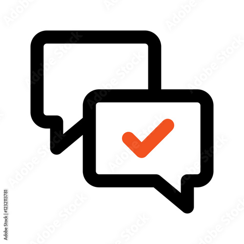 feedback outline color icon