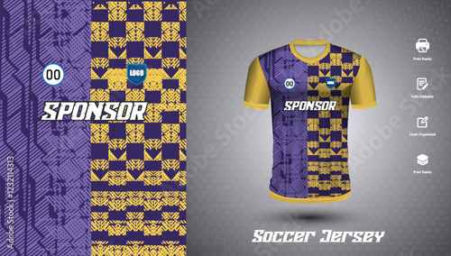 Soccer jersey design for sublimation
