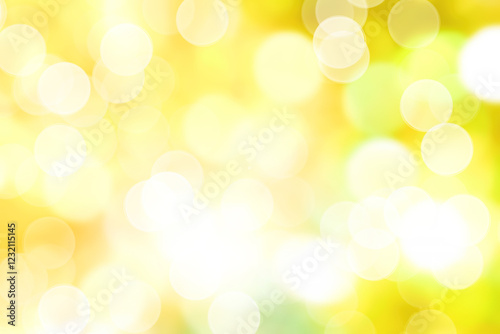 Yellow abstract background with bokeh.  Yellow Blur Background Stock Photos