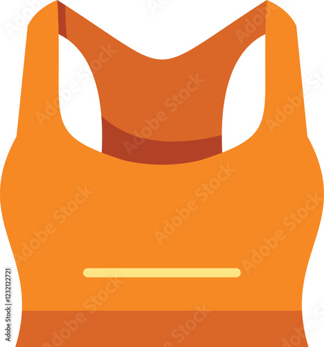 Orange sports bra, perfect for staying comfortable while working out
