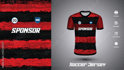Soccer jersey design for sublimation