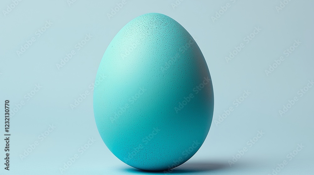 A Turquoise Egg Featuring a Smooth and Modern Aesthetic A Turquoise Egg Featuring a Smooth and Modern Aesthetic