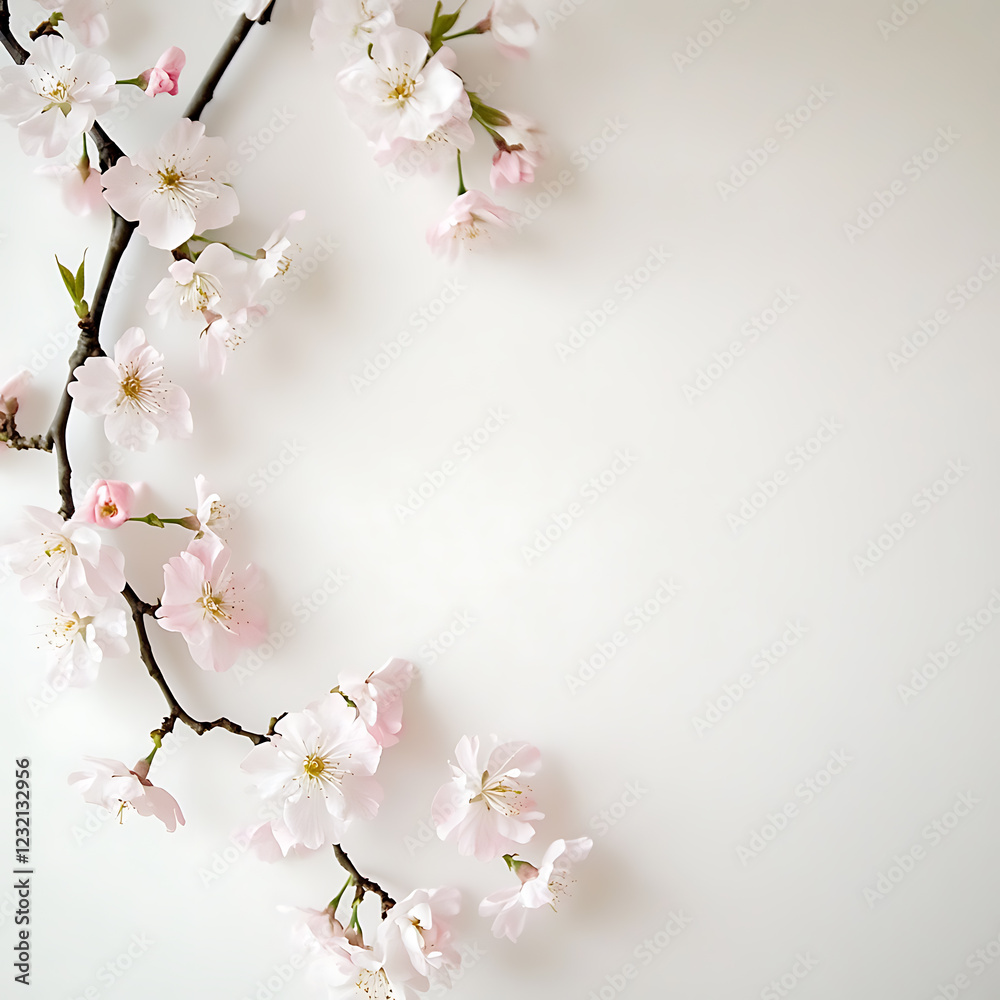 Obraz premium flowers and leaves in pictures illustrator2D