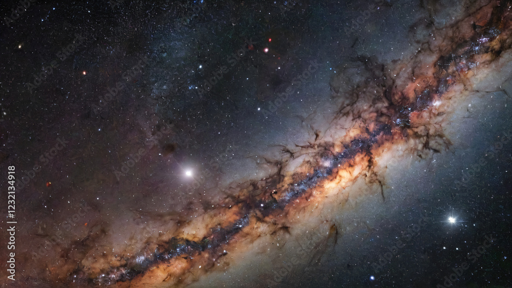 Fototapeta premium Milky Way Space Background