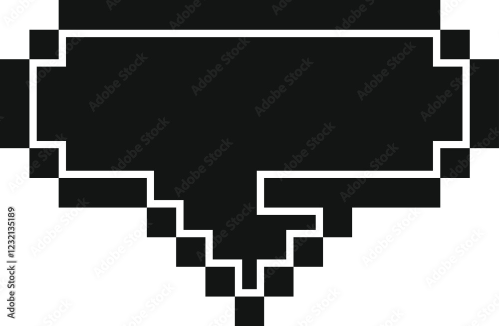Fototapeta premium Pixelated sunglasses pointing downwards, adding a cool and retro touch