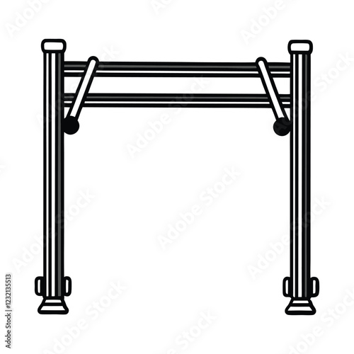 Pull Up Bar Vector Images 