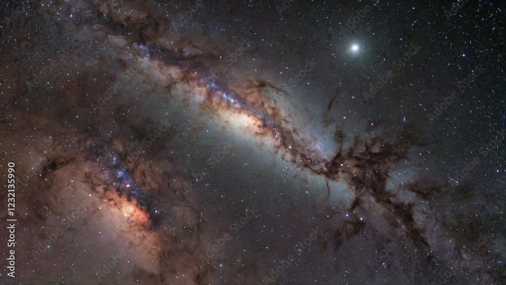 Fototapeta premium Milky Way Space Background