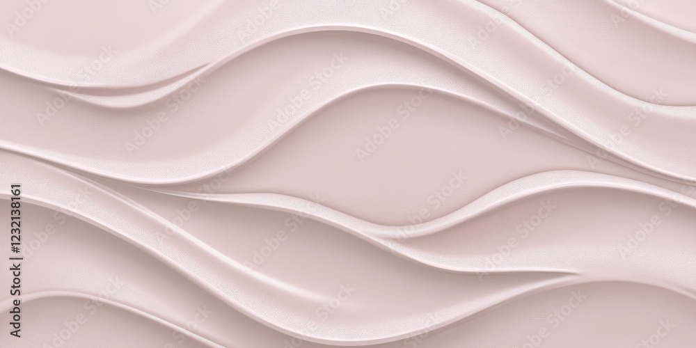 Fototapeta premium Pale pink textures wallpaper with silky smooth wave patterns. The soft, delicate tones add a feminine, high-definition minimalist look.