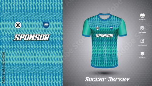 Soccer jersey design for sublimation