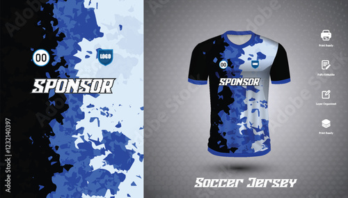 Soccer jersey design for sublimation