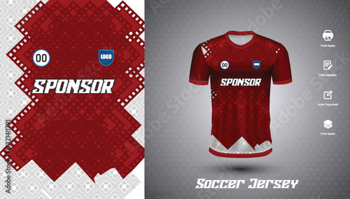 Soccer jersey design for sublimation