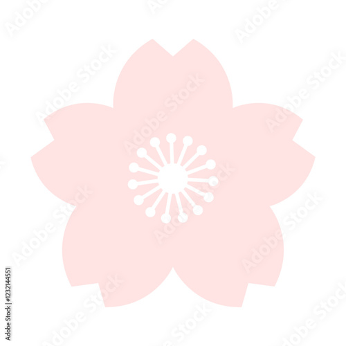 シンプルな桜のベクターイラスト素材