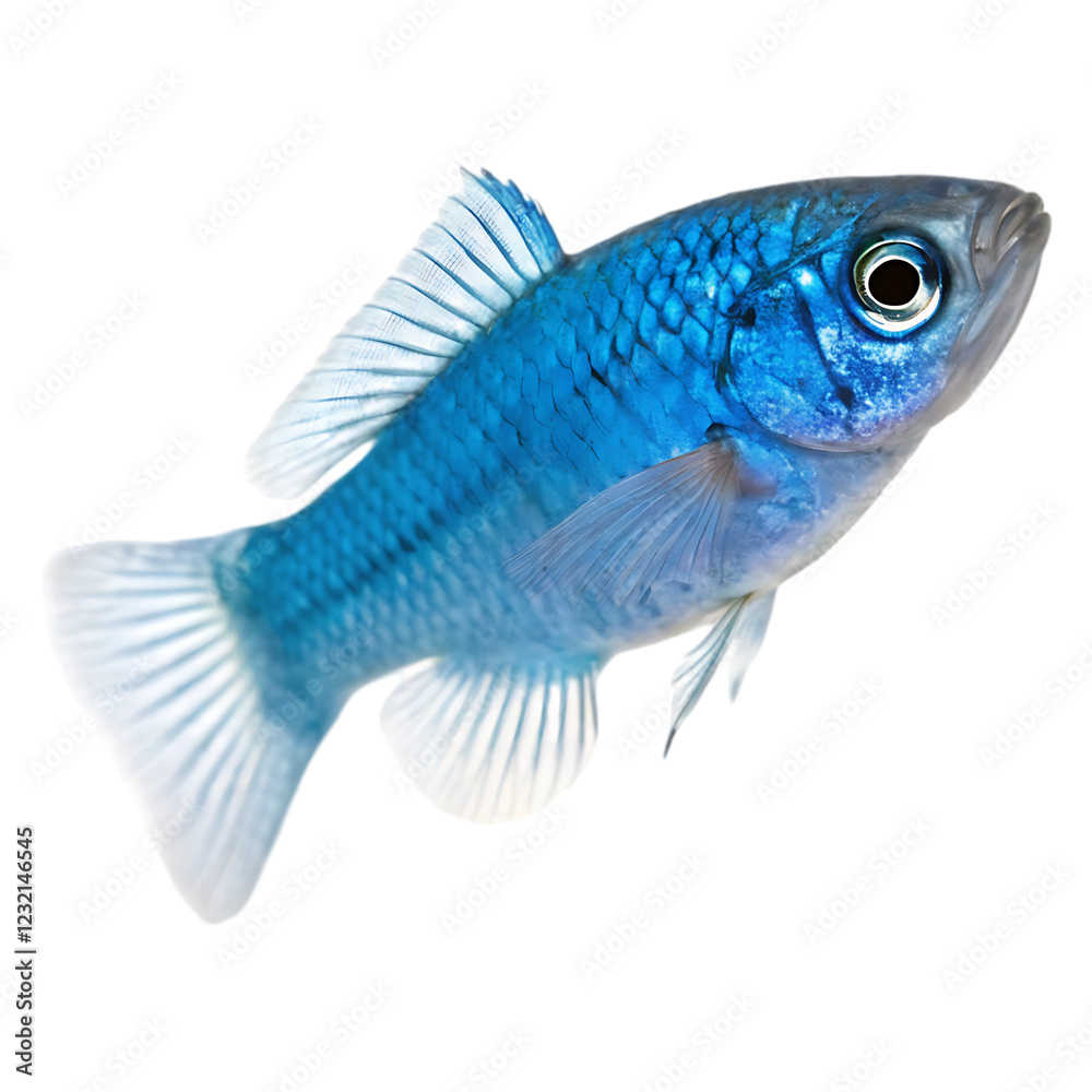 Fototapeta premium devils hole pupfish on white background