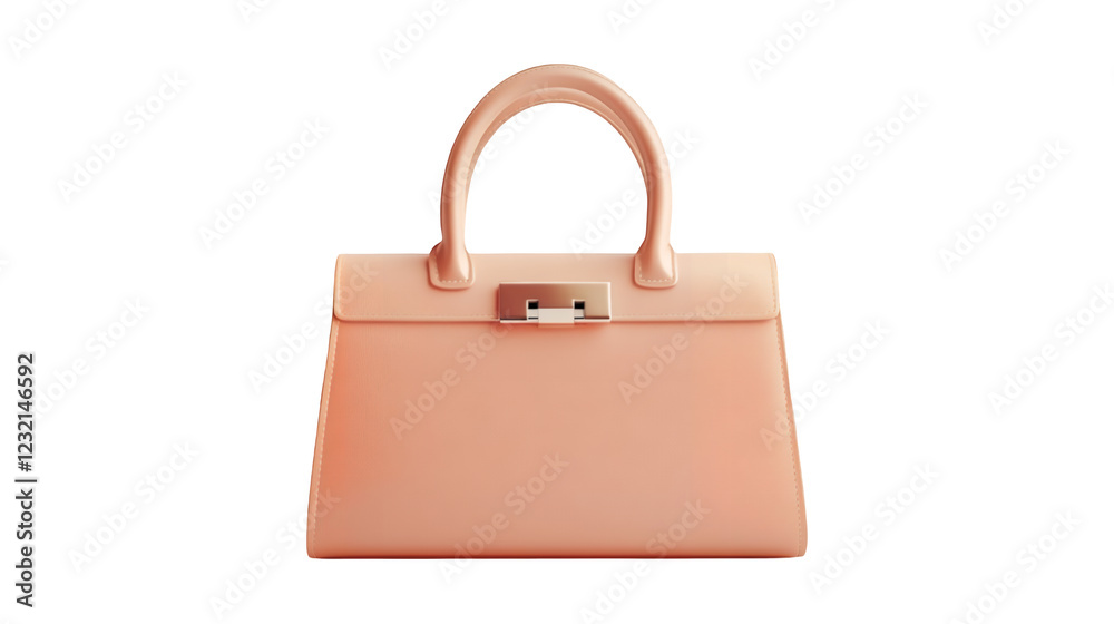 A modern designer female handbag isolated on a transparent background A modern designer female handbag isolated on a transparent background