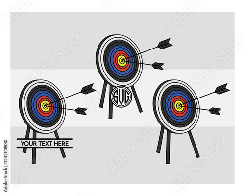 Archery SVG Clipart Bundle, Archery Silhouette, Game Svg, Sports Svg, Arrow Svg, Archery Arrow svg, archery Png, archery Vector, archery Game, archery Target, Cut Files