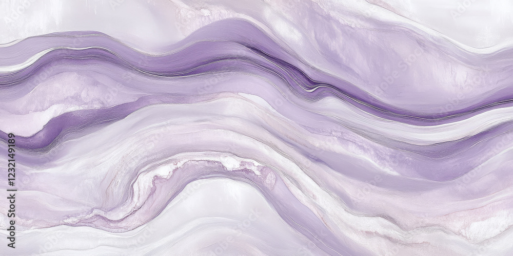 Obraz premium Lavender textures wallpaper featuring abstract silky waves. Soft and delicate tones add a dreamy aesthetic to this high-definition modern design.