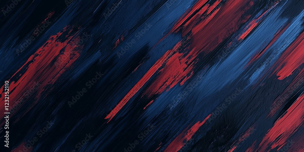 Oil paint texture with bold strokes of crimson and dark blue. The abstract background has high-quality detail, with rich layers of paint creating depth and texture, ideal for modern art prints or Oil paint texture with bold strokes of crimson and dark blue. The abstract background has high-quality detail, with rich layers of paint creating depth and texture, ideal for modern art prints or