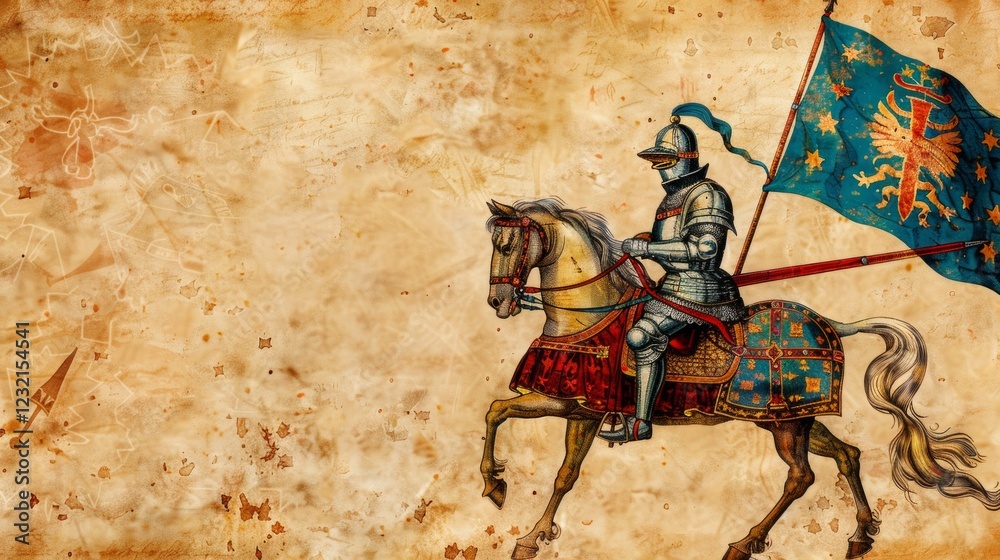 Fototapeta premium Use the image for fantasy novel covers, illustrations in games and films about medieval adventures.