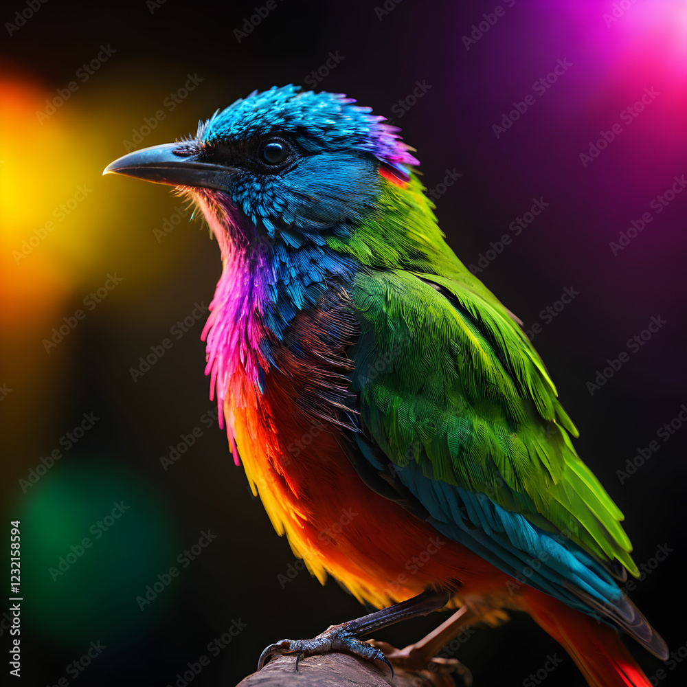 Fototapeta premium Birds are warm-blooded, feathered animals with wings, known for flight, chirping