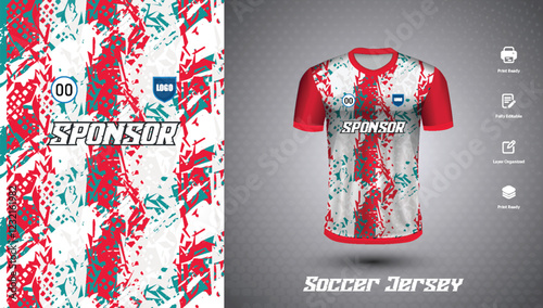 Soccer jersey design for sublimation