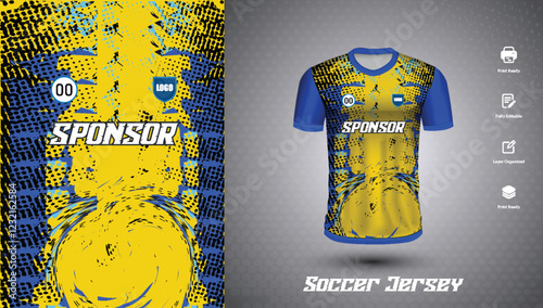 Soccer jersey design for sublimation