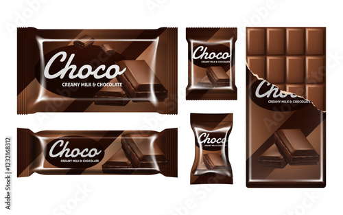 Assorted Choco Chocolate Bar Packaging Designs