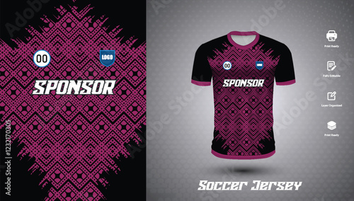 Soccer jersey design for sublimation