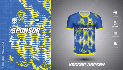 Soccer jersey design for sublimation