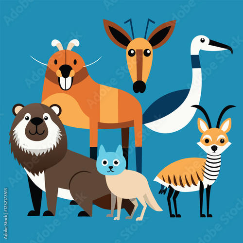 set of animals
