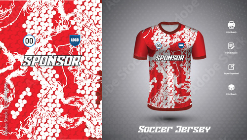 Soccer jersey design for sublimation