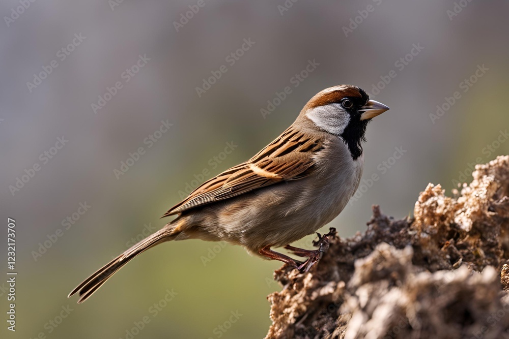 extreme close-up of an old world sparrow extreme close-up of an old world sparrow