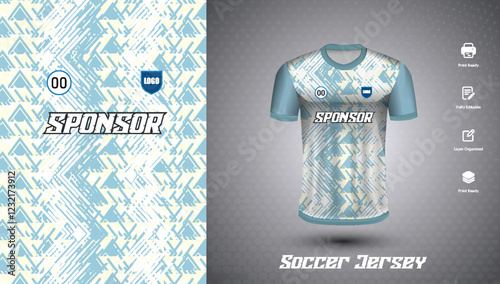Soccer jersey design for sublimation